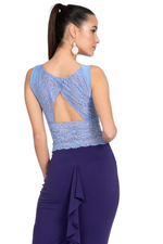 Load image into Gallery viewer, Lace Top With Cutout Back