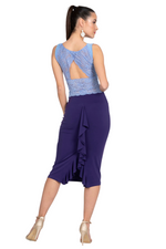 Load image into Gallery viewer, Lace Top With Cutout Back