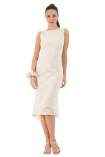 Load image into Gallery viewer, Lace Dress With Keyhole Tie Back