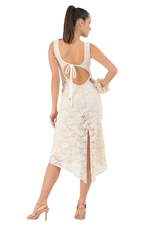 Load image into Gallery viewer, Lace Dress With Keyhole Tie Back