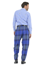 Load image into Gallery viewer, Light Blue Striped Men's Shirt With Sunflowers