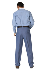 Load image into Gallery viewer, Light Blue Band Collar Men's Cotton Shirt