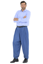 Load image into Gallery viewer, Lightweight Denim Tango Pants With Two Inverted Pleats