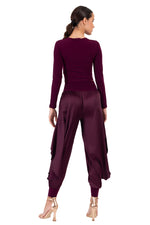 Load image into Gallery viewer, Long Sleeve Twisted Knot Crop Top