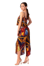 Load image into Gallery viewer, Loose Summer Print Crop Top With Bust Lining 

