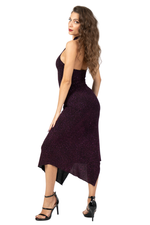 Load image into Gallery viewer, Mandarin Neckline Sparkling Tango Dress