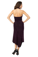 Load image into Gallery viewer, Mandarin Neckline Sparkling Tango Dress