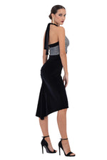 Load image into Gallery viewer, Marilyn Velvet Fishtail Tango Dress