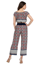 Load image into Gallery viewer, Tile Print Cropped Tango Pants