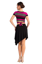 Load image into Gallery viewer, Mini Asymmetric Tango Skirt
