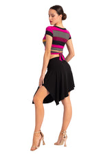 Load image into Gallery viewer, Mini Asymmetric Tango Skirt