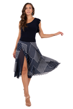 Load image into Gallery viewer, Mixed Polka Dot Two-layer Dance Skirt
