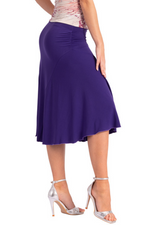 Load image into Gallery viewer, Monochrome Flowing Skirt With Side Ruched Details