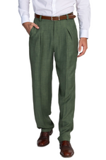 Load image into Gallery viewer, Moss Green Pants With Front And Back Pleat