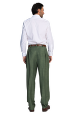 Load image into Gallery viewer, Moss Green Pants With Front And Back Pleat
