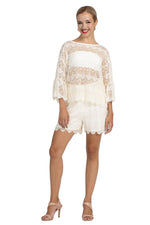 Load image into Gallery viewer, Off-White Lace Dance Shorts
