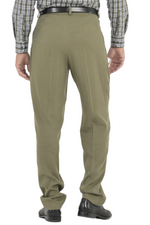Load image into Gallery viewer, Olive Green Men's Tango Pants With Three Pleats