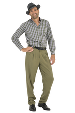 Load image into Gallery viewer, OliveGreenCheckedMen_sCottonShirt_