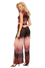 Load image into Gallery viewer, Ombré Overlap Back Velvet Crop Top