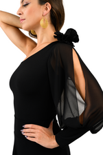 Load image into Gallery viewer, One-Sleeve Top with Slit Sleeve