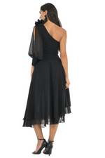 Load image into Gallery viewer, One-Sleeve Top with Slit Sleeve