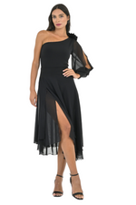 Load image into Gallery viewer, One-Sleeve Top with Slit Sleeve