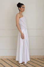 Load image into Gallery viewer, One-shoulder Lace & Satin Bridal Tango Dress With Keyhole Cutout