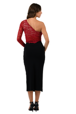 Load image into Gallery viewer, One-sleeve Lace Milonga Top