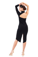 Load image into Gallery viewer, One-sleeved Tango Dress