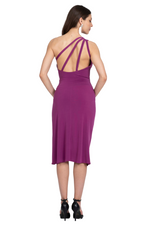 Load image into Gallery viewer, One Shoulder Bodysuit With Decorative Strappy Back