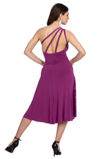 Load image into Gallery viewer, One Shoulder Bodysuit With Decorative Strappy Back