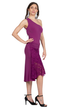 Load image into Gallery viewer, One Shoulder Bodysuit With Decorative Strappy Back