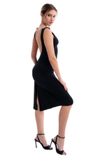 Load image into Gallery viewer, Open Back Bodycon Tango Dress With Jewels