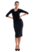 Load image into Gallery viewer, Dance Top With Organza Ruffles