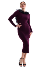 Load image into Gallery viewer, Open Back Tango Dress With Organza Ruffles