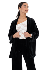 Load image into Gallery viewer, Oversized Velvet Jacket