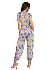 Load image into Gallery viewer, Pastel Blossom Satin Babucha Tango Pants
