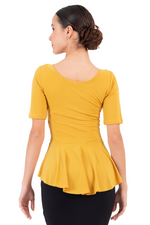 Load image into Gallery viewer, Peplum Top With Short Sleeves