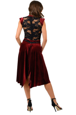 Load image into Gallery viewer, Petra Velvet And Lace Tango Dress