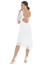 Load image into Gallery viewer, Pleated Lace Open Tie Back Dress