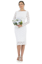 Load image into Gallery viewer, Pleated Lace Open Tie Back Dress