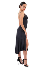 Load image into Gallery viewer, Polka Dot Keyhole Back Midi Tango Dress
