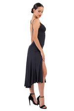 Load image into Gallery viewer, Polka Dot Keyhole Back Midi Tango Dress