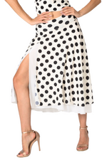 Load image into Gallery viewer, Polka Dot Two-layer Georgette Skirt