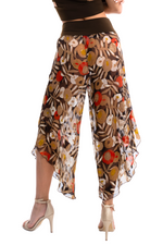 Load image into Gallery viewer, Poppy Print Asymmetric Cropped Tango Pants