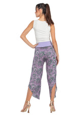 Load image into Gallery viewer, Purple Paisley Print Wrap Tango Pants