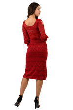 Load image into Gallery viewer, Red Heart Lace Tango Skirt With Gatherings