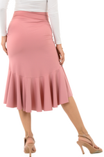 Load image into Gallery viewer, Ruffled Asymmetric Bodycon Dance Skirt