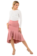 Load image into Gallery viewer, Ruffled Asymmetric Bodycon Dance Skirt