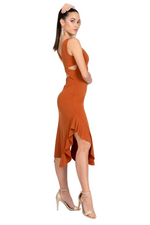 Load image into Gallery viewer, Ruffled Midi Dress With Crisscross Back